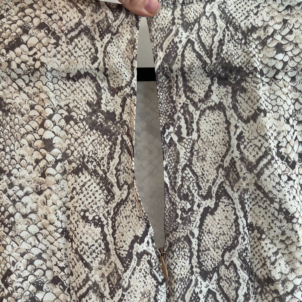 Reformation Gracie Python Snake Print Mini Dress … - image 6